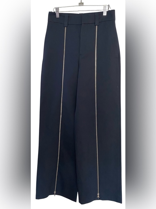 Zara Pants - Zara black Wide-Leg Trousers with Front Zip Details